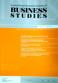 International Research Journal of Business Studies Vol 9 No.1