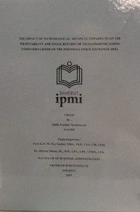 Image of THE IMPACT OF TECHNOLOGICAL  ADVANCES TOWARDS 5G ON THE PROFITABILITY AND STOCK RETURNS OF TELECOMMUNICATIONS COMPANIES LISTED ON THE INDONESIA STOCK EXCHANGE (IDX).