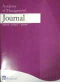 Academy of Management Journal Vol 62 No.2