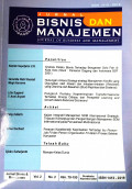Jurnal Bisnis dan Manajemen Vol 2 No.2