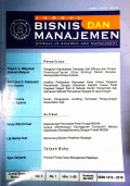 Jurnal Bisnis dan Manajemen Vol 3 No.1