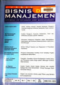 Jurnal Bisnis dan Manajemen Vol 10 No.1