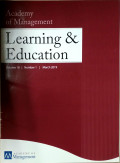 Academy of Management Learning and Education Vol 18 No.1