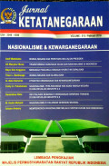 Jurnal Ketatanegaraan : Nasionalisme & Kewarganegaraan Vol 013