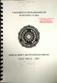 Jurnal Riset Akuntansi dan Bisnis Vol 13 No.1-2