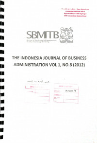 The Indonesia Journal of Business Administration Vol 1 No.8