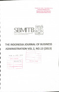 The Indonesia Journal of Business Administration Vol 2 No.13