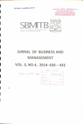 Journal of Business Administration Vol 3 No.4
