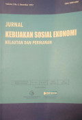 Jurnal Kebijakan Sosial Ekonomi Kelautan dan Perikanan Vol 2 No.2