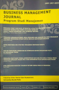 Business Management Journal : Program Studi Manajemen Vol 14 No.1