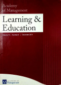 Academy of Management Learning and Education Vol 13 No.4