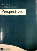 Academy of Management Perspectives Vol 33 No.3