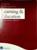 Academy of Management Learning and Education Vol 14 No.3