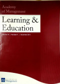 Academy of Management Learning and Education Vol 14 No.4