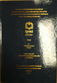 Financial Performance Analysis of Pharmaceutical Companies Before and After the Implementation of BPJS Kesehatan Program During the Period of 2010-2017