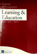 Acadamy of Management Learning and Education Vol 15 No.1