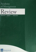 Academy of Management Review Vol 40 No.1