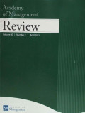 Academy of Management Review Vol 40 No.2