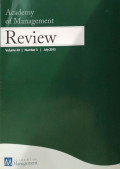 Academy of Management Review Vol 40 No.3