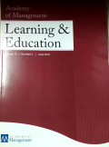 Academy of Management Learning and Education Vol 15 No.2