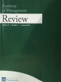 Academy of Management Review Vol 41 No.1