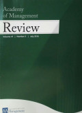 Academy of Management Review Vol 41 No.3