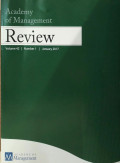 Academy of Management Review Vol 42 No.1