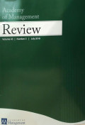Academy of Management Review Vol 43 No.3