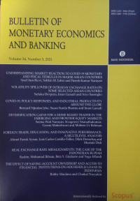 Bulletin of Monetary Economics and Banking