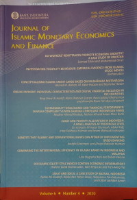 Journal of Islamic Monetary Economics and Finance Volume 6, Number 4