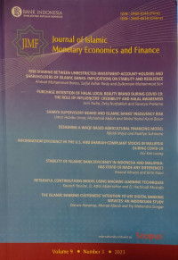 Journal of Islamic Monetary Economics and Finance Volume 9 Number 3