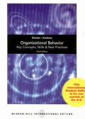 Organizational behavior : Key concepts, skills & best practices