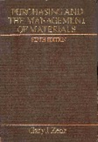 Purchasing and the management of materials