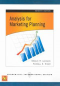 Analysis for marketing planning