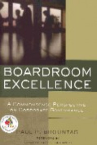 Boardroom excellence : a commonsense