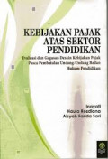 Kebijakan Pajak Atas Sektor Pendidikan