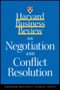 Harvard Business Review on negotiation and conflict resolution