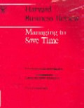 Managing to save time