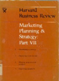 Marketing planning & strategy: Part VII