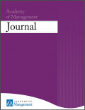 Academy of Management Journal Vol.63 No.3