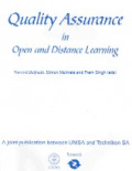 Quality assurance in open and distance learning