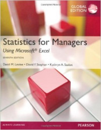 Statistics for Managers using Microsoft Excel