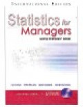 Statistics for managers using microsoft excel