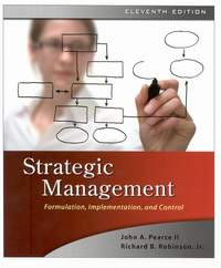 Strategic management : formulation, implementation and control