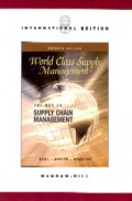 World class supply management : the key to supply chain management