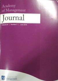 Academy of Management Journal Vol 61 No.3