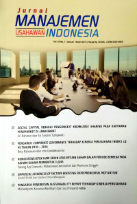 Jurnal Manajemen Usahawan Indonesia Vol 45 No.1