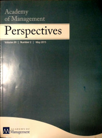 Academy of Management Perspectives Vol 29 No.2