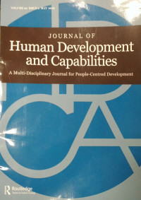 Journal of Human Development and Capabilities : A Multi-Disciplinary Journal for People-Cebtred Development  Vol 20 No.2