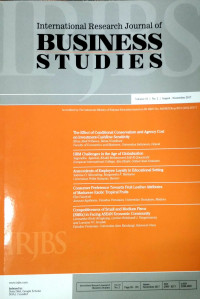 International Research Journal of Business Studies Vol 10 No.2